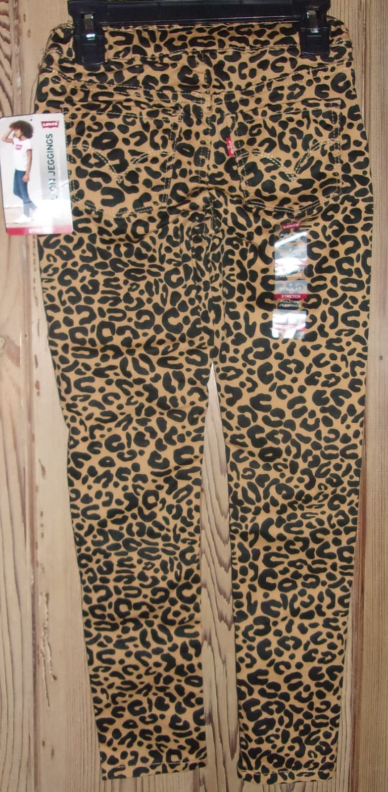 LEVI'S Pull-On Leopard Jeggings Skinny Jeans Girl's Size: 8 Reg NWT $40 thumbnail 3