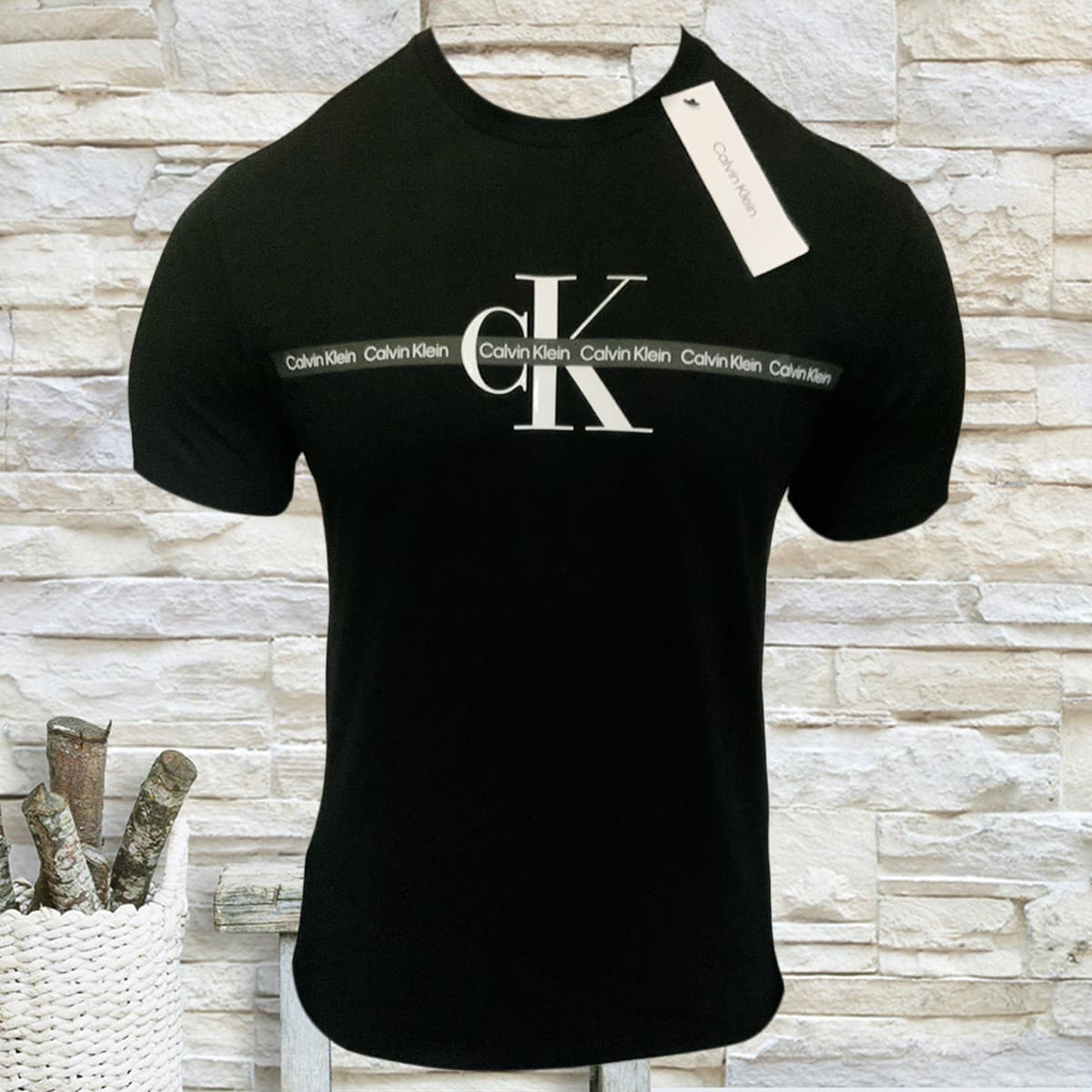 NWT CALVIN KLEIN MSRP $54.99 MEN'S BLACK CREW NECK SHORT SLEEVE T-SHIRT S M L XL