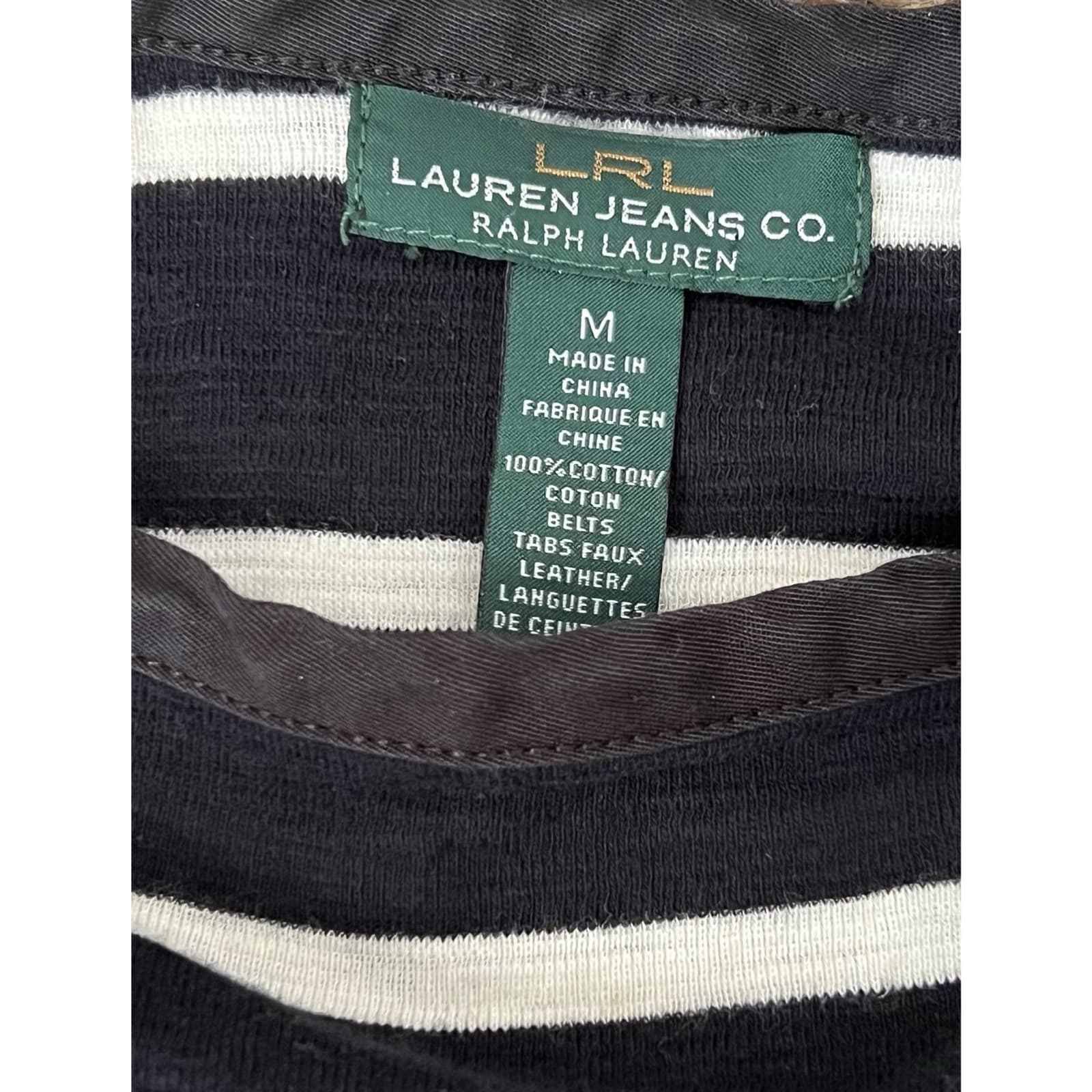 Lauren Ralph Lauren Medium Striped Cotton Shirt Dress thumbnail 4