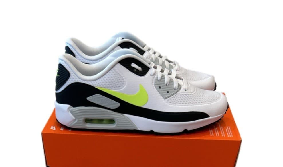 Nike Air Max 90 Golf White Hot Lime Green NBY HV9305-103 sz 11 Men's