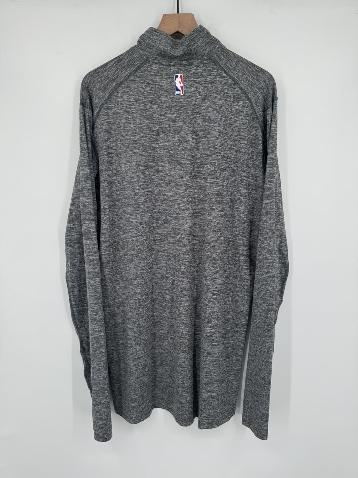 Nike Utah Jazz Sweatshirt Mens XLT Gray Dri-Fit 1/4 Zip Team Issue Authentic NBA thumbnail 2