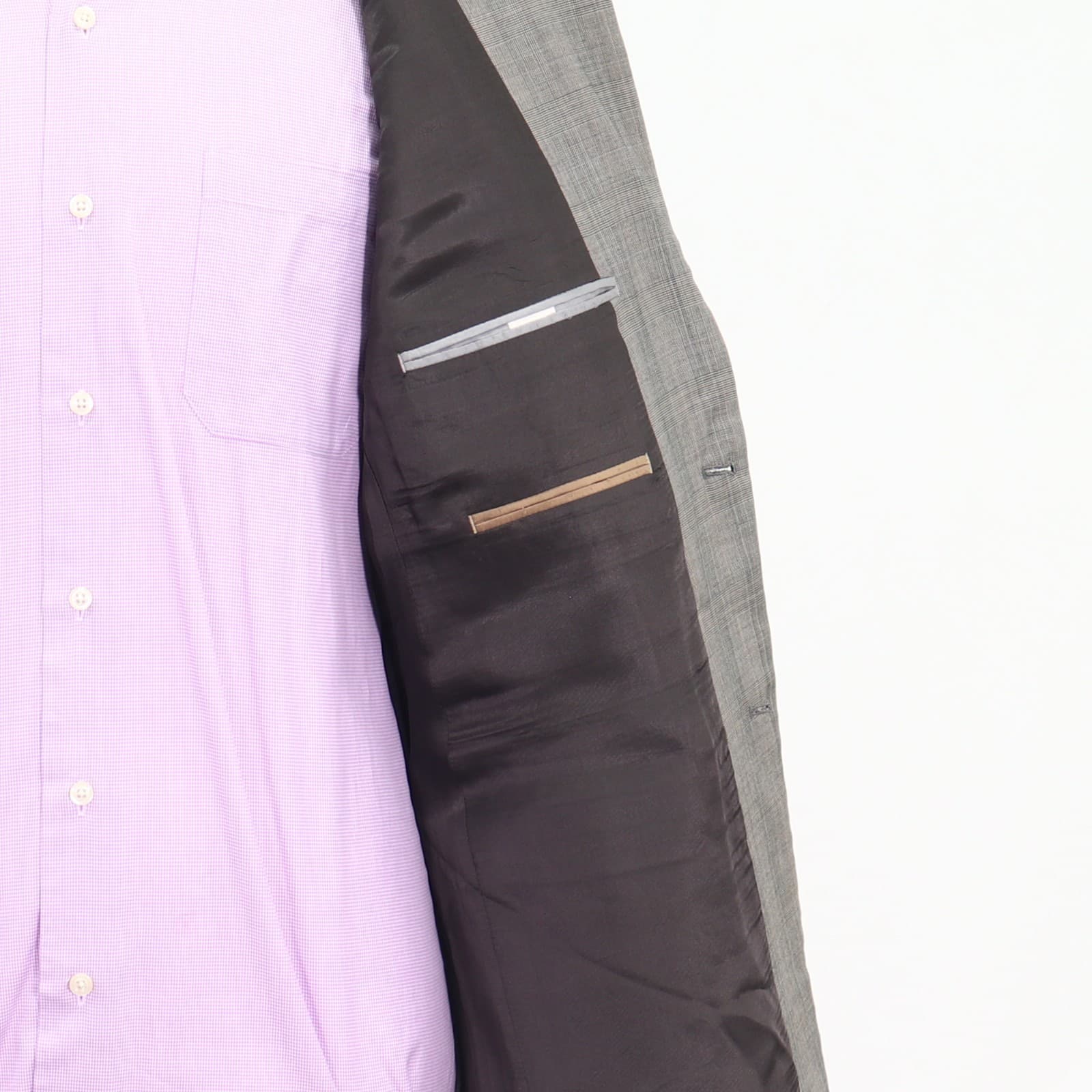 Michael Kors 42R Gray Sport Coat Blazer Jacket Check 2-Button Wool thumbnail 11