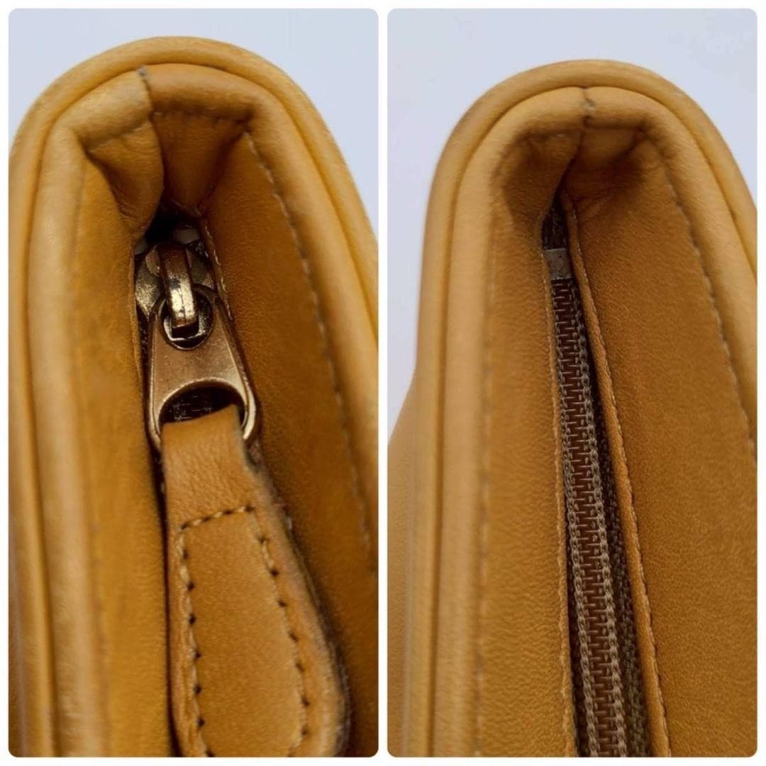 COACH 4133 Vintage Tote Shoulder Bag Ziplock Leather Beige Gold Hardware Japan thumbnail 7