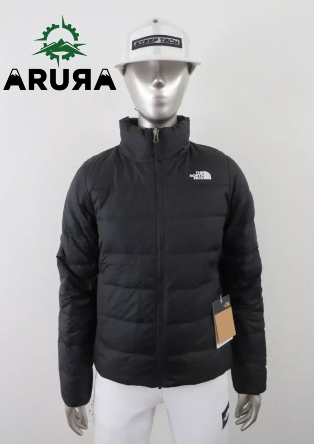 Womens The North Face Minoqua (Flare 2) Puffer Insulated 550-Down Jacket Black
