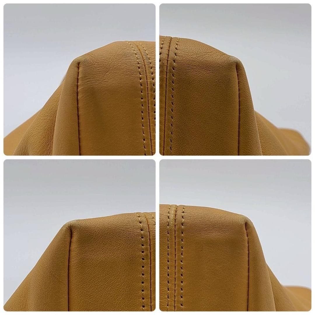 COACH 4133 Vintage Tote Shoulder Bag Ziplock Leather Beige Gold Hardware Japan thumbnail 23