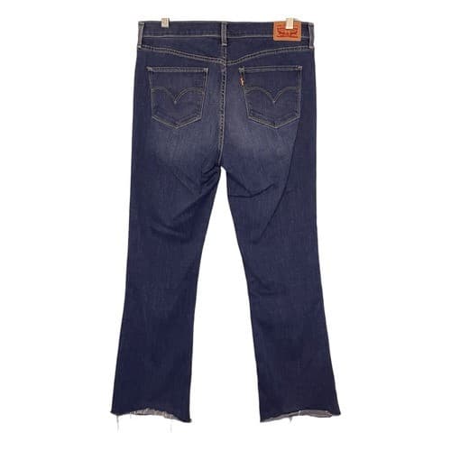 Levi's 315 Booty Shaping Bootcut Jeans Blue Dark Wash High Rise Stretch 31 thumbnail 5