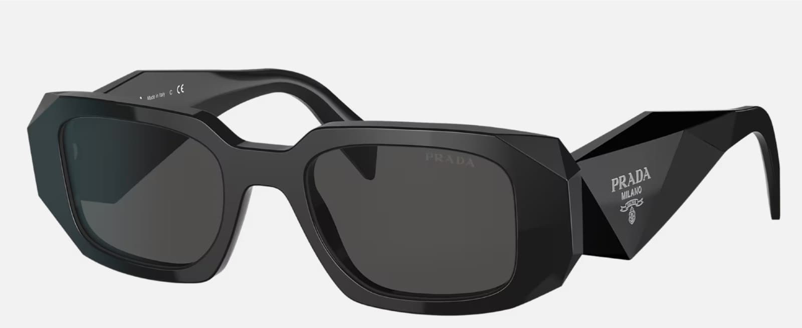 Prada Milano PR17WS Sunglasses  49 mm-Black Frame & Lens