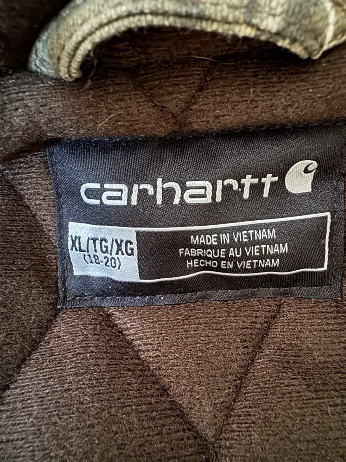 Carhartt Mossy Oak Camouflage Coat Jacket Boys Youth Size XL 18-20 NWT thumbnail 5