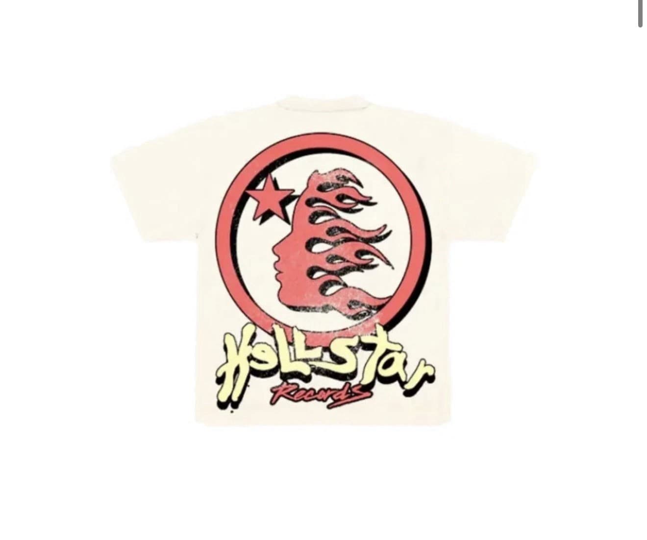 Hellstar Records Heaven On Earth T-shirt Cream Cotton Medium thumbnail 3