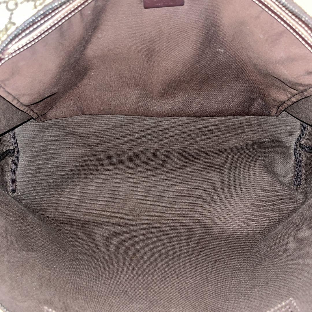 GUCCI 492174 GG Supreme Tote Bag Beige PVC Leather Logo Made in Italy thumbnail 13