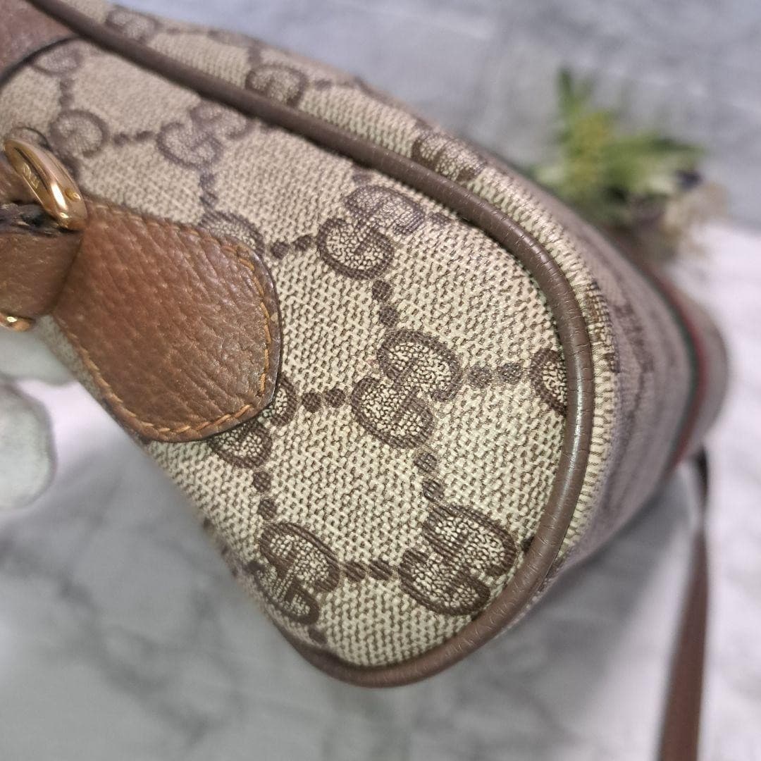 GUCCI 56·02·004 Sherry Line GG Supreme Shoulder Bag Vintage Italy thumbnail 11