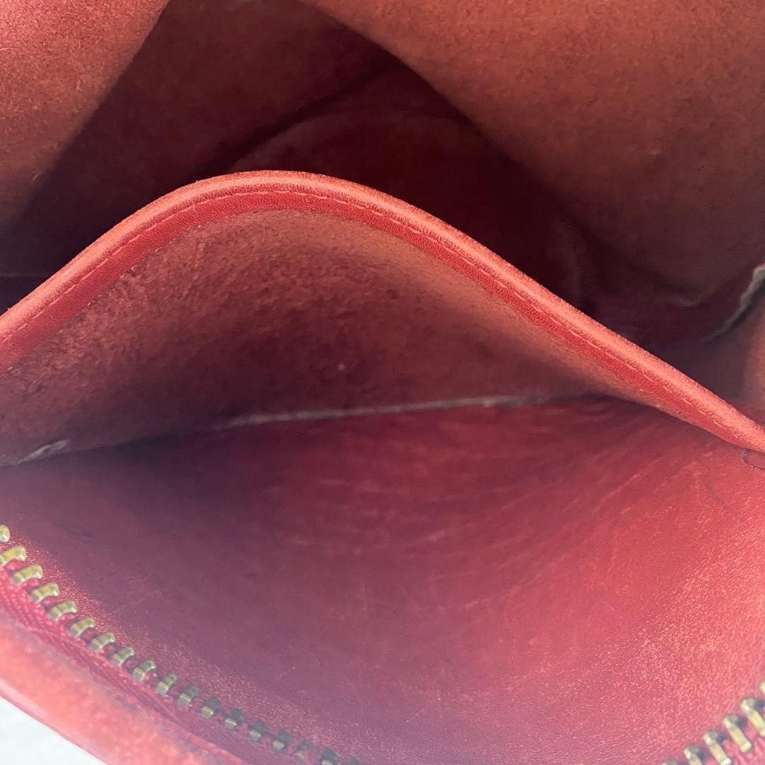 COACH 9953 Vintage Bucket Shoulder Bag Ziplock Leather Red Gold Hardware Japan thumbnail 19