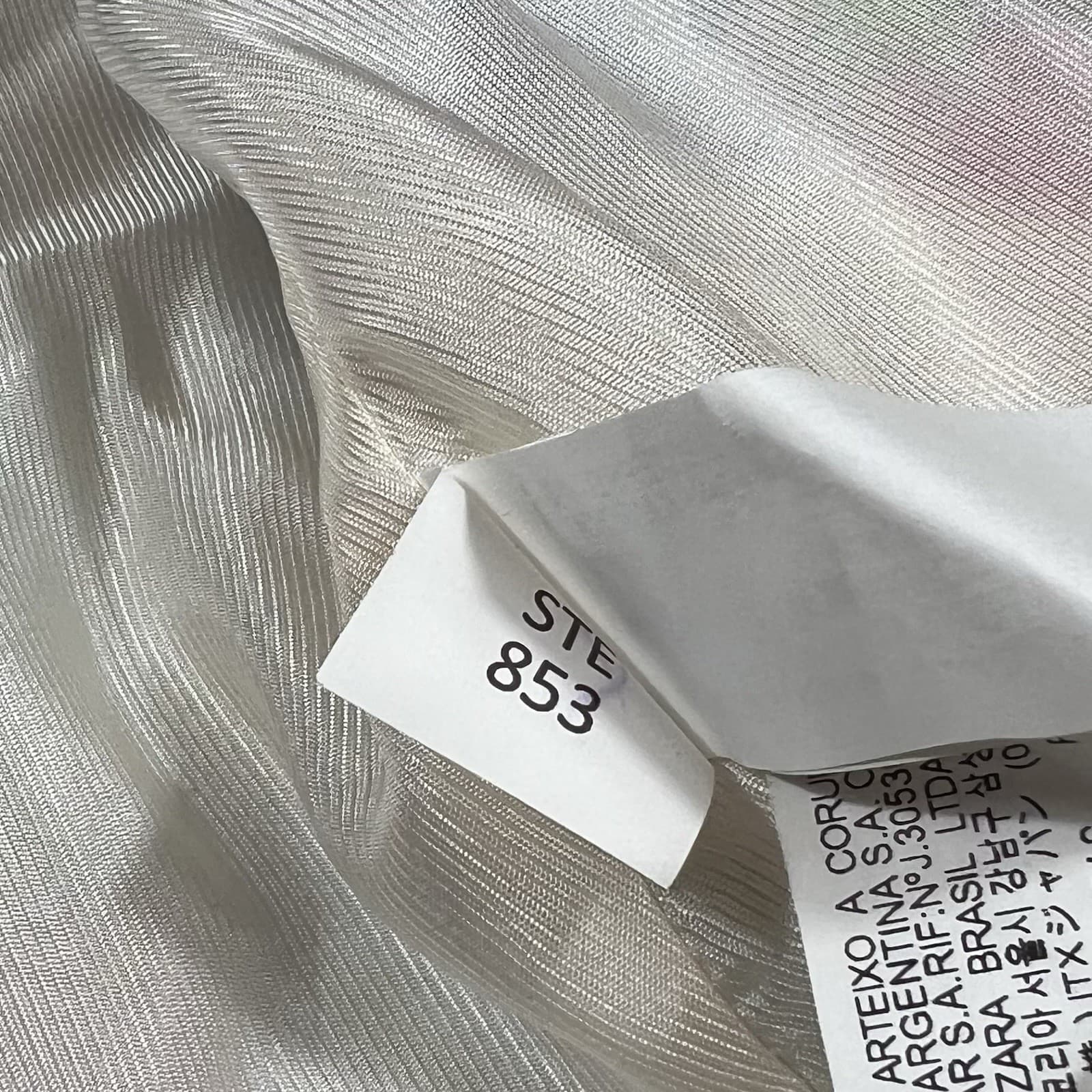 ZARA Women’s Floral Blazer Sz Small Shoulder Pad Spring Quiet Luxury Statement thumbnail 12