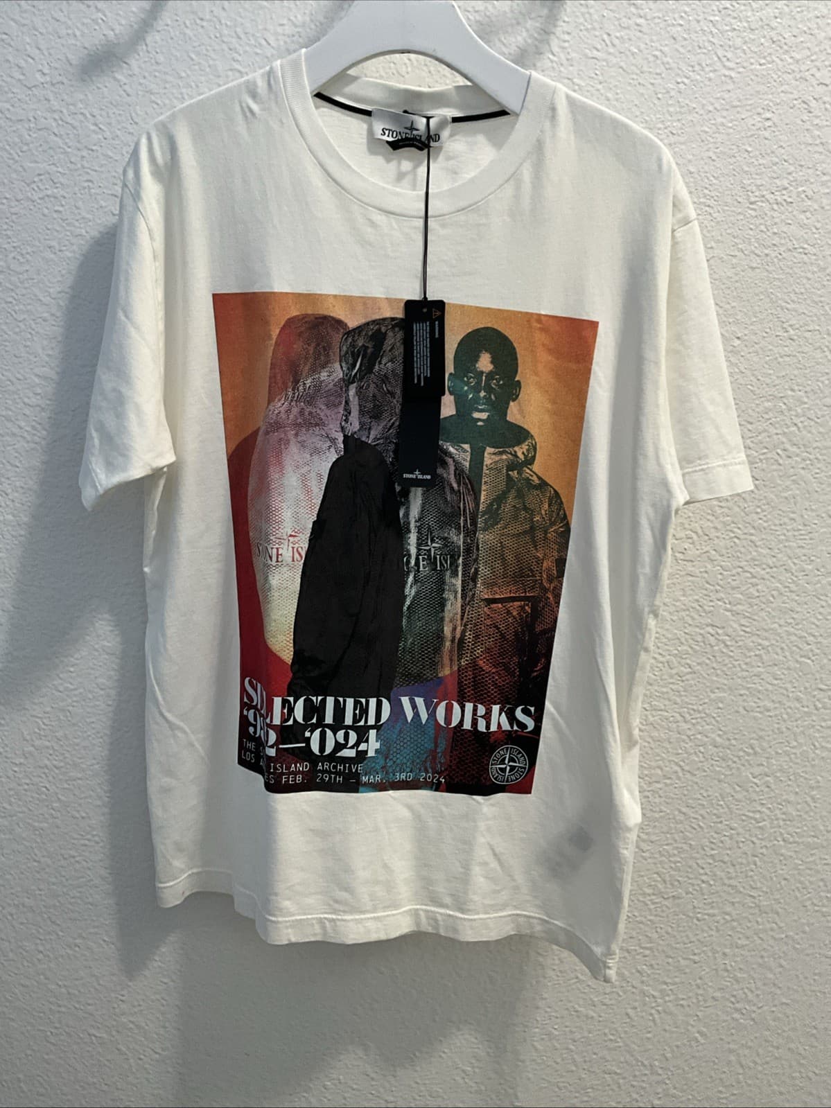 Stone Island Men’s Selected Works Gift Shop By Better T Shirt Ivory Size L Nwt