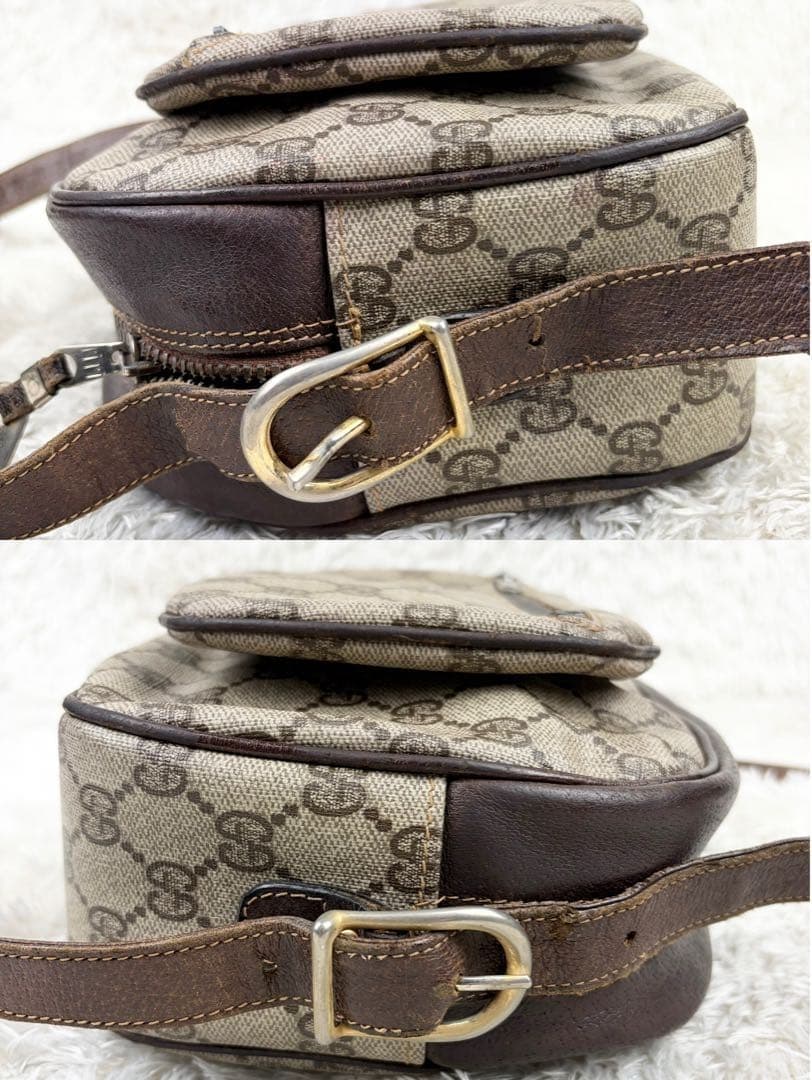 GUCCI Old GUCCI GG Supreme Diamante Shoulder Bag Brown Logo Hardware Italy thumbnail 15
