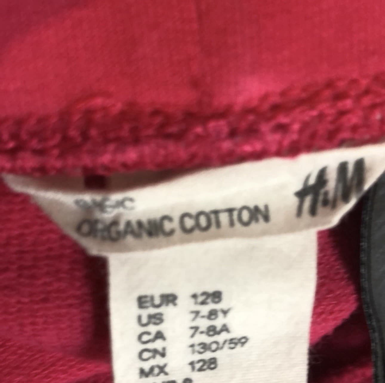 H&M Leggings Girls Pants Elastic Waist Pink Heart Pattern Pants Girls 7-8 Years thumbnail 8