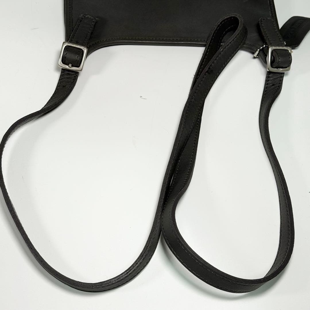 COACH 9142 Vintage Shoulder Bag Flaplock Leather Black Silver Hardware Japan thumbnail 24