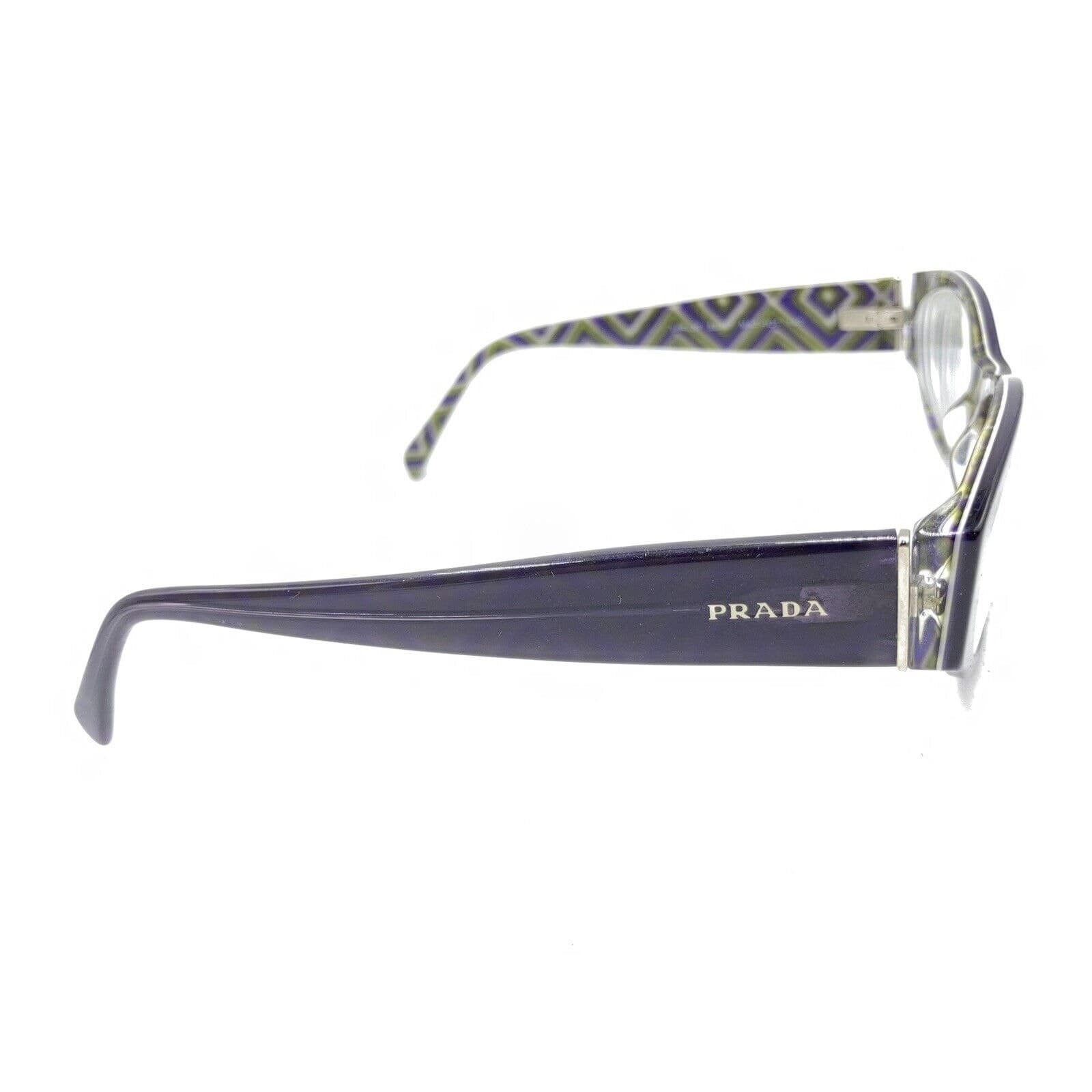 Prada VPR 03P MAT-1O1 Purple Oval Eyeglasses Frames 53-17 140 Italy Designer thumbnail 4