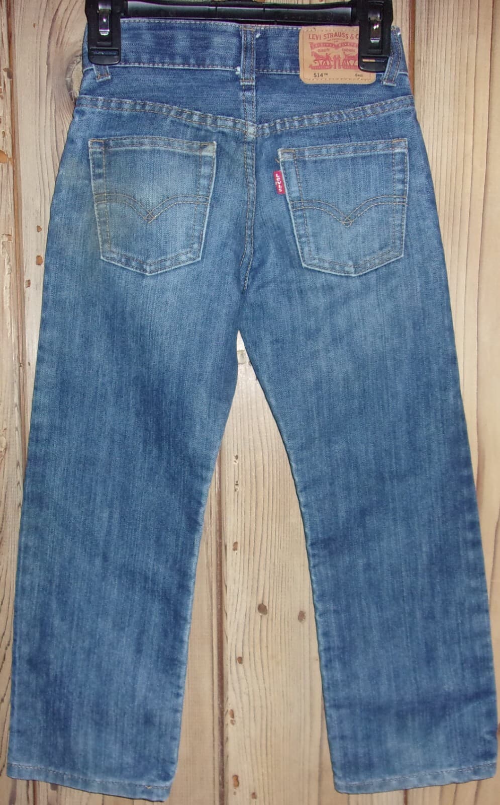 LEVI'S 514 Boy's Straight Blue Jeans Size: 6 Reg NEW (No Tag) thumbnail 2