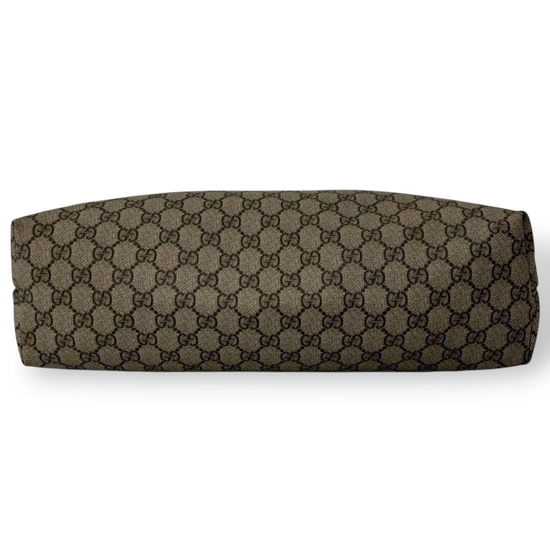 GUCCI 492174 GG Supreme Tote Bag Beige PVC Leather Logo Made in Italy thumbnail 8