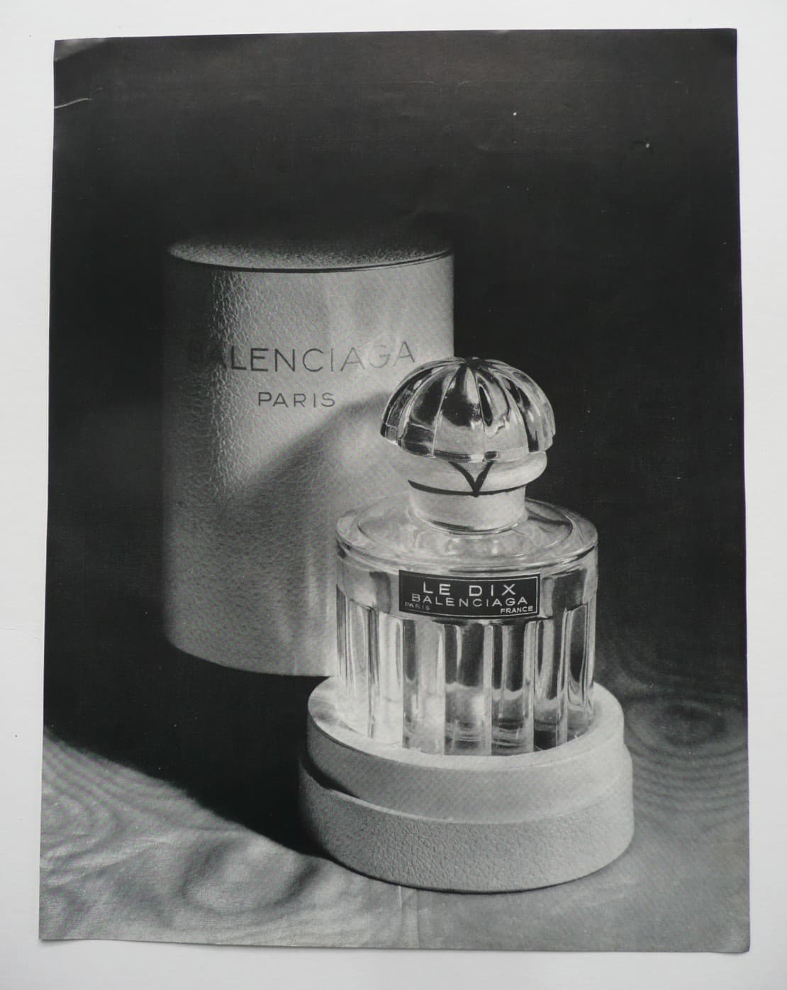 ADVERTISEMENT vintage perfume BALENCIAGA.. Le Dix.. 31 x 23.5 cm..