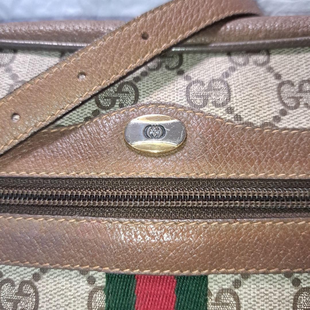 GUCCI 56·02·004 Sherry Line GG Supreme Shoulder Bag Vintage Italy thumbnail 3