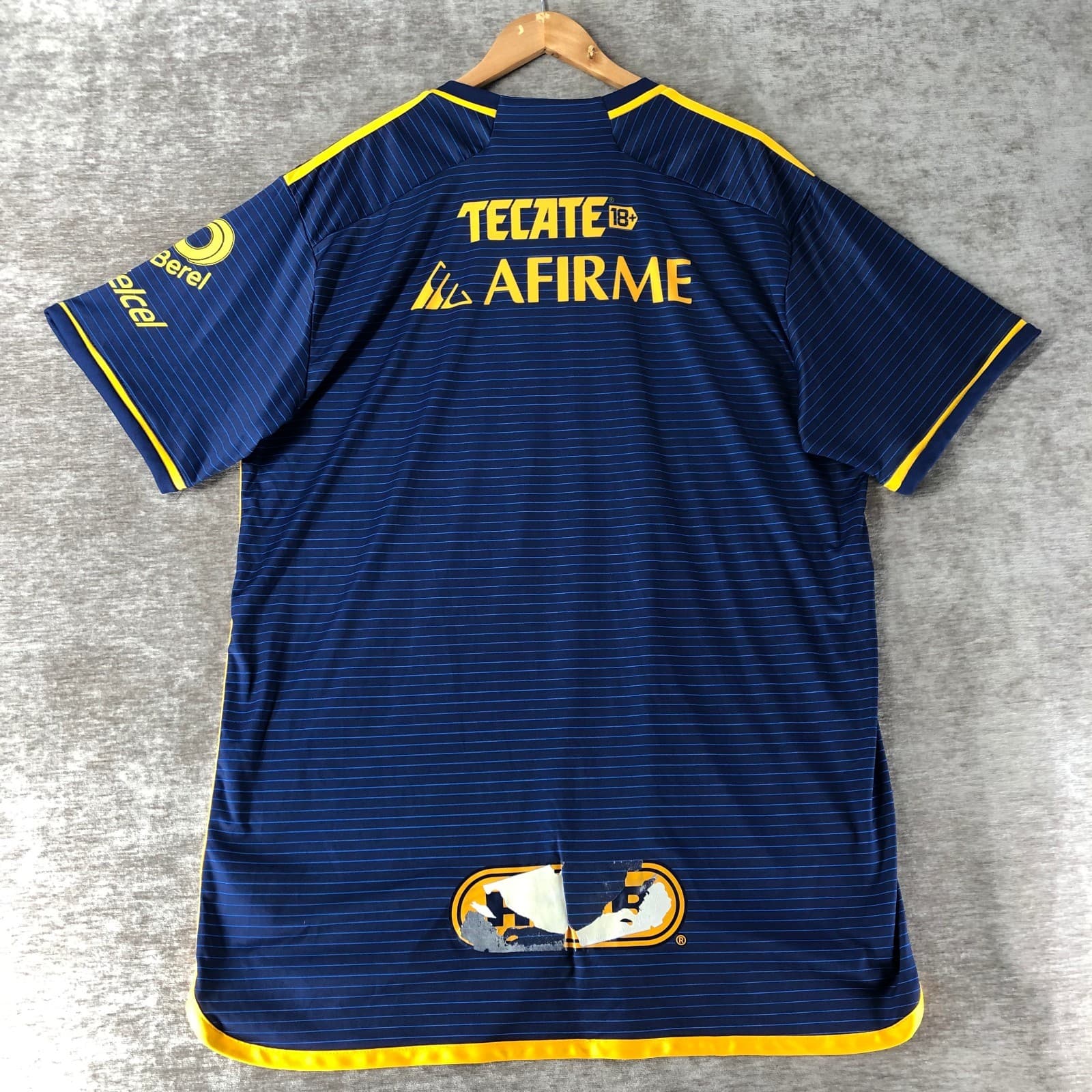 Adidas 23/24 Tigres UANL Men's Soccer Jersey Pullover Blue Size 3XL thumbnail 7