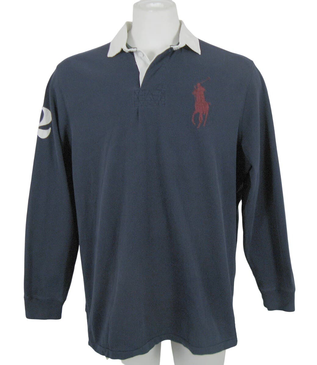 NEW Vintage $145 Polo Ralph Lauren Rugby Shirt!  Big Pony  4 Colors  Full Cut