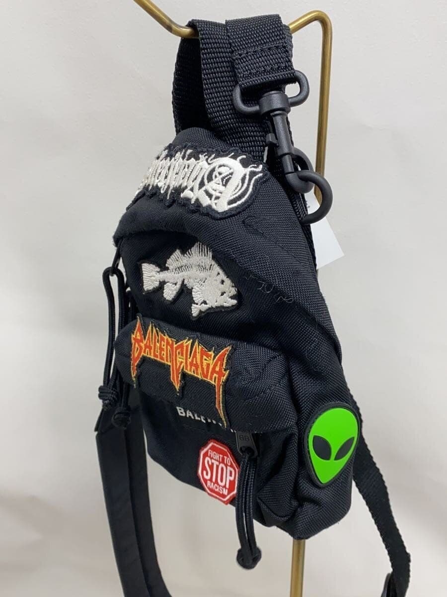 Balenciaga Black Nylon Shoulder Bag 656060 For Women's Auth From Japan RIN thumbnail 9