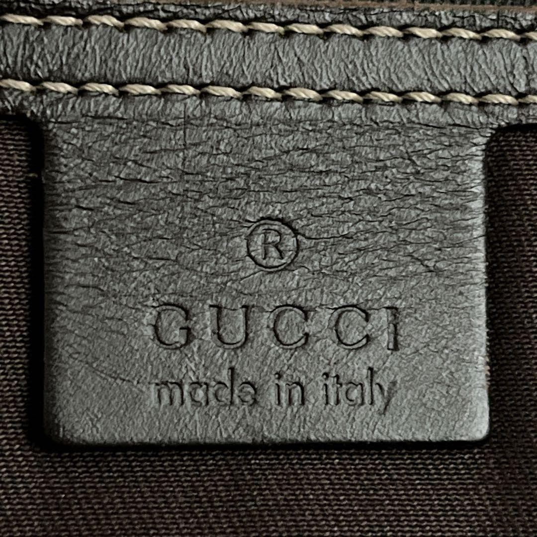 GUCCI 492174 GG Supreme Tote Bag Beige PVC Leather Logo Made in Italy thumbnail 14