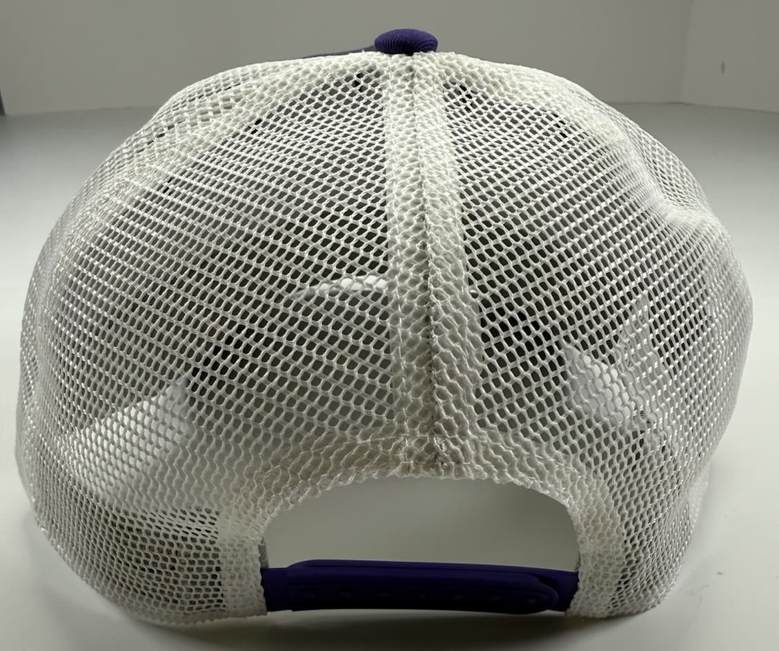 Nike Tampa Bay Rays Rise Hat Cap SnapBack Trucker Mesh M/L Purple White NEW MLB thumbnail 4