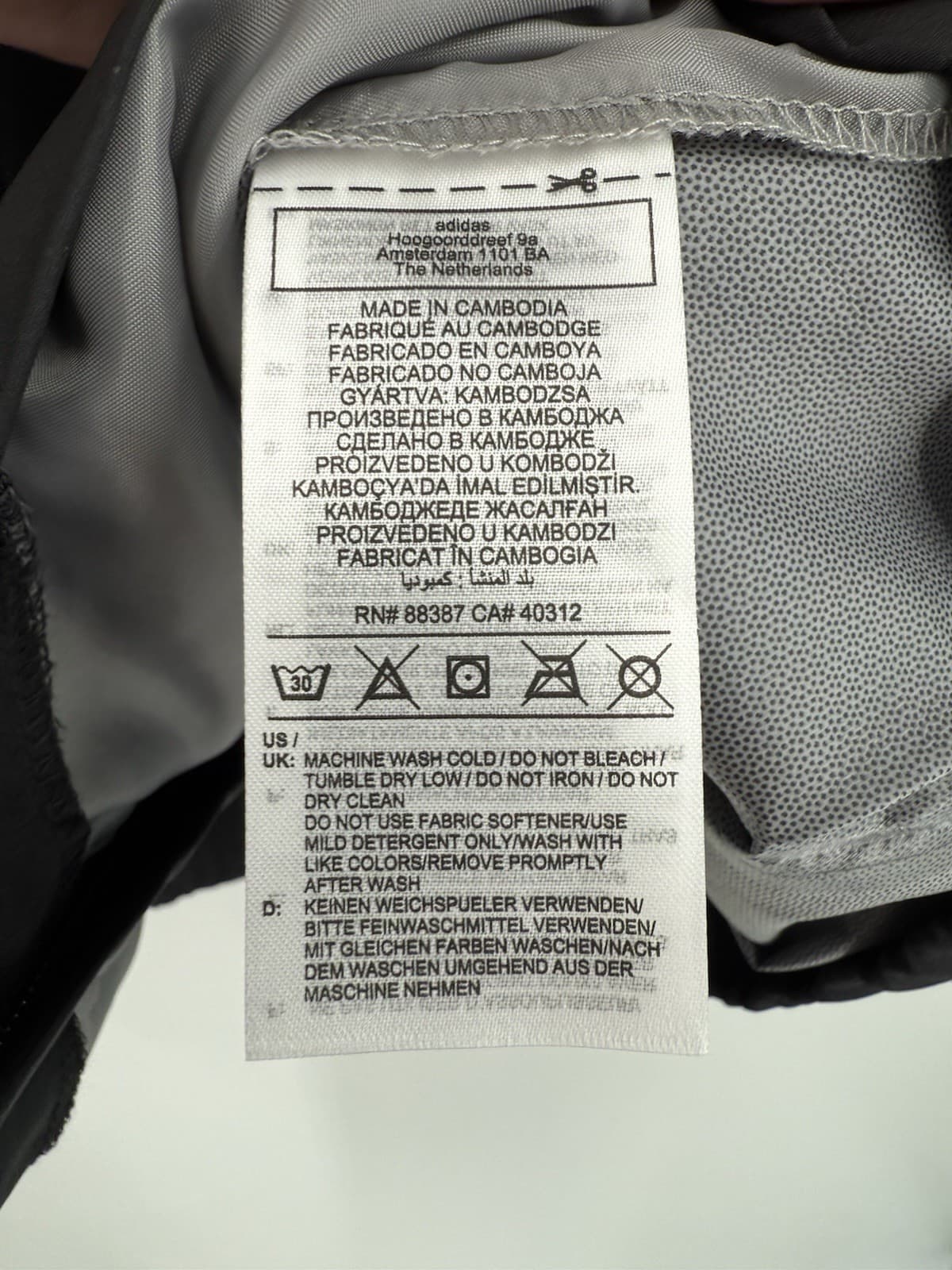 NEW Adidas Golf Core Provisional Rain Jacket Black Full Zip Performance Men’s L thumbnail 9