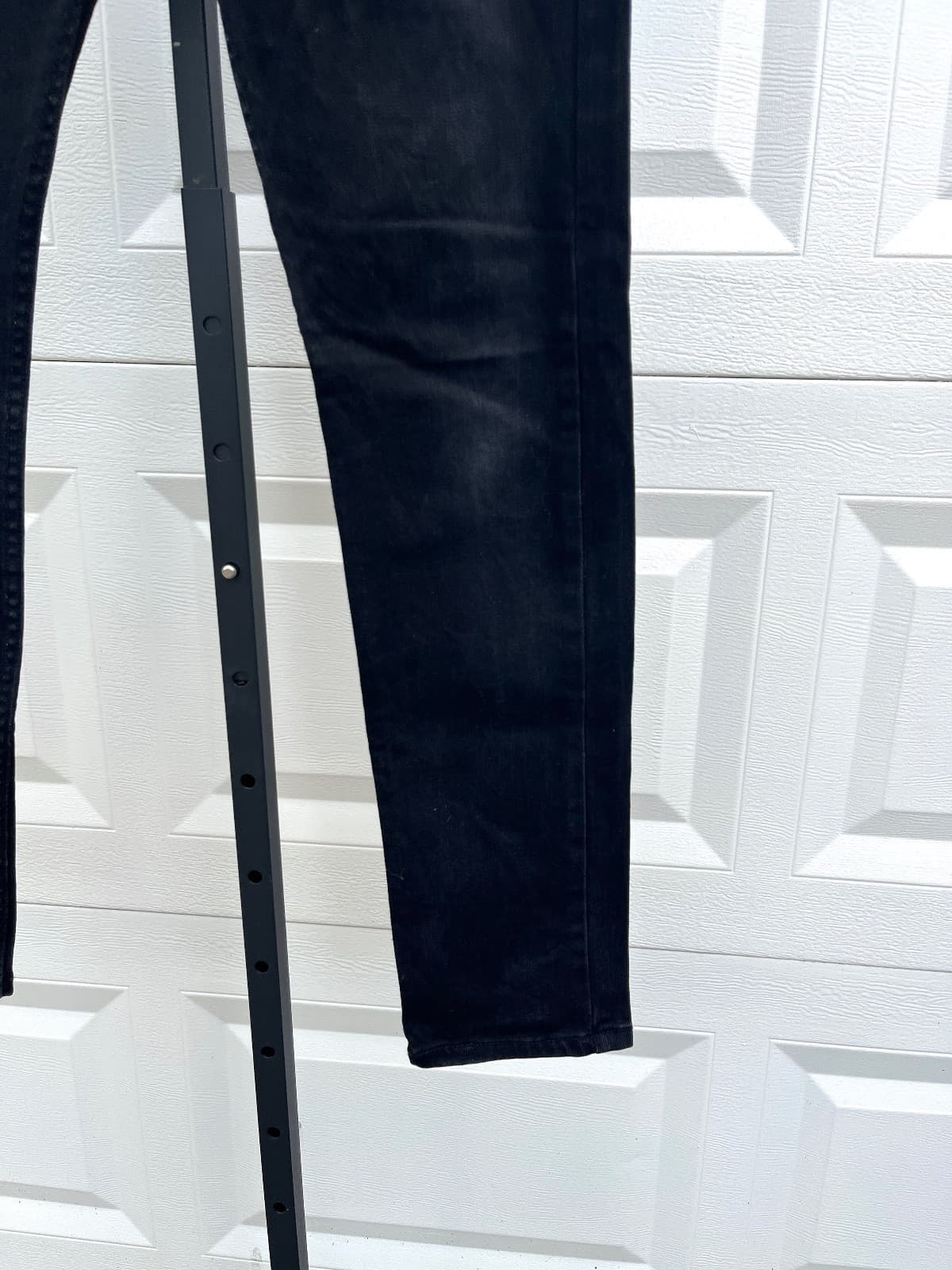 Levi's 510 Black Skinny Jeans 32x32 Moto Biker Punk Goth Metal thumbnail 3