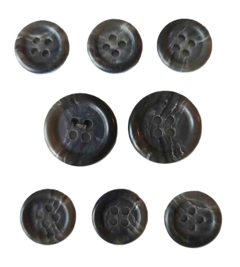 Brooks Brothers Genuine Horn Suit Buttons Gray L7E Men's