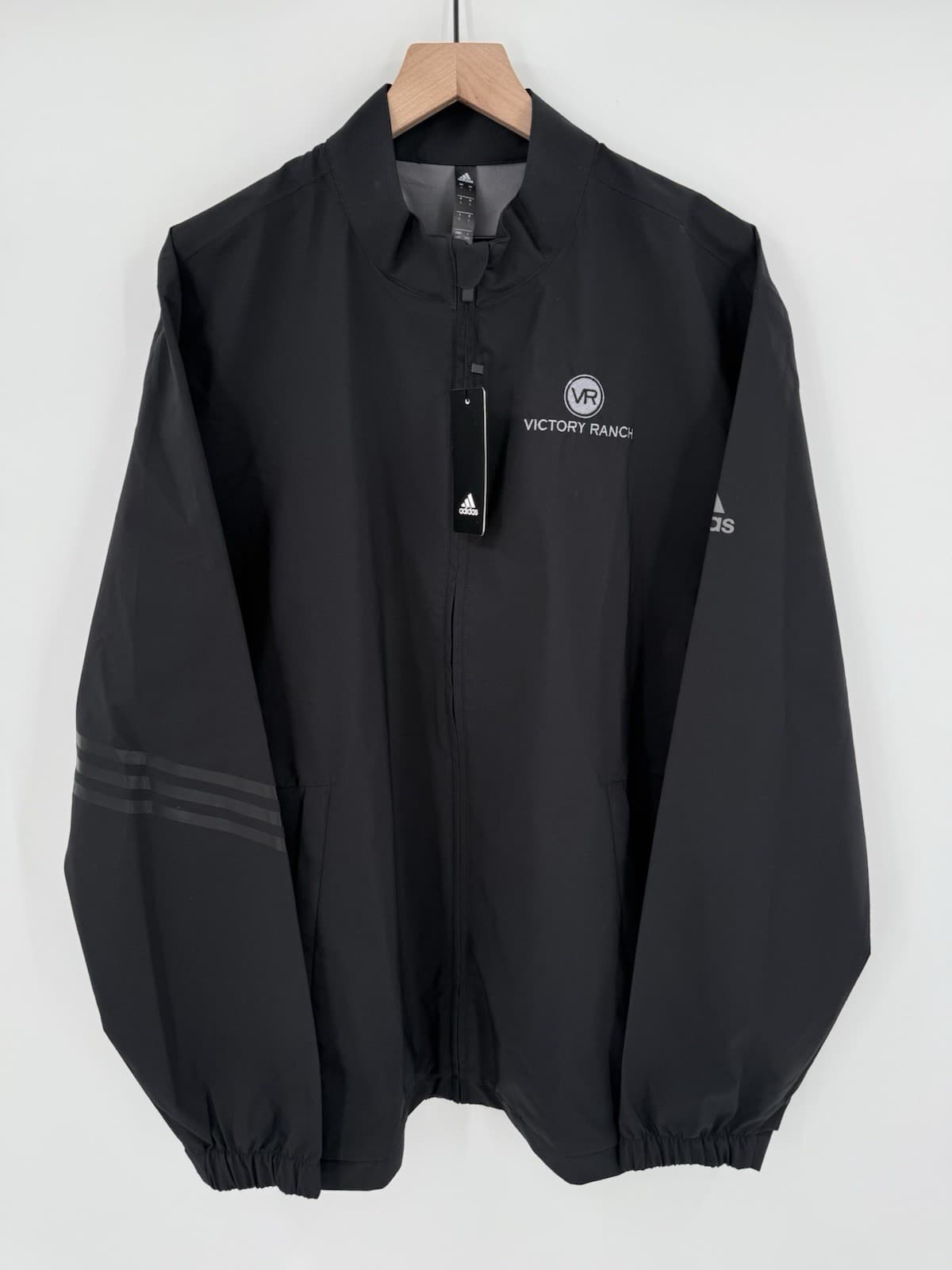 NEW Adidas Golf Core Provisional Rain Jacket Black Full Zip Performance Men’s L