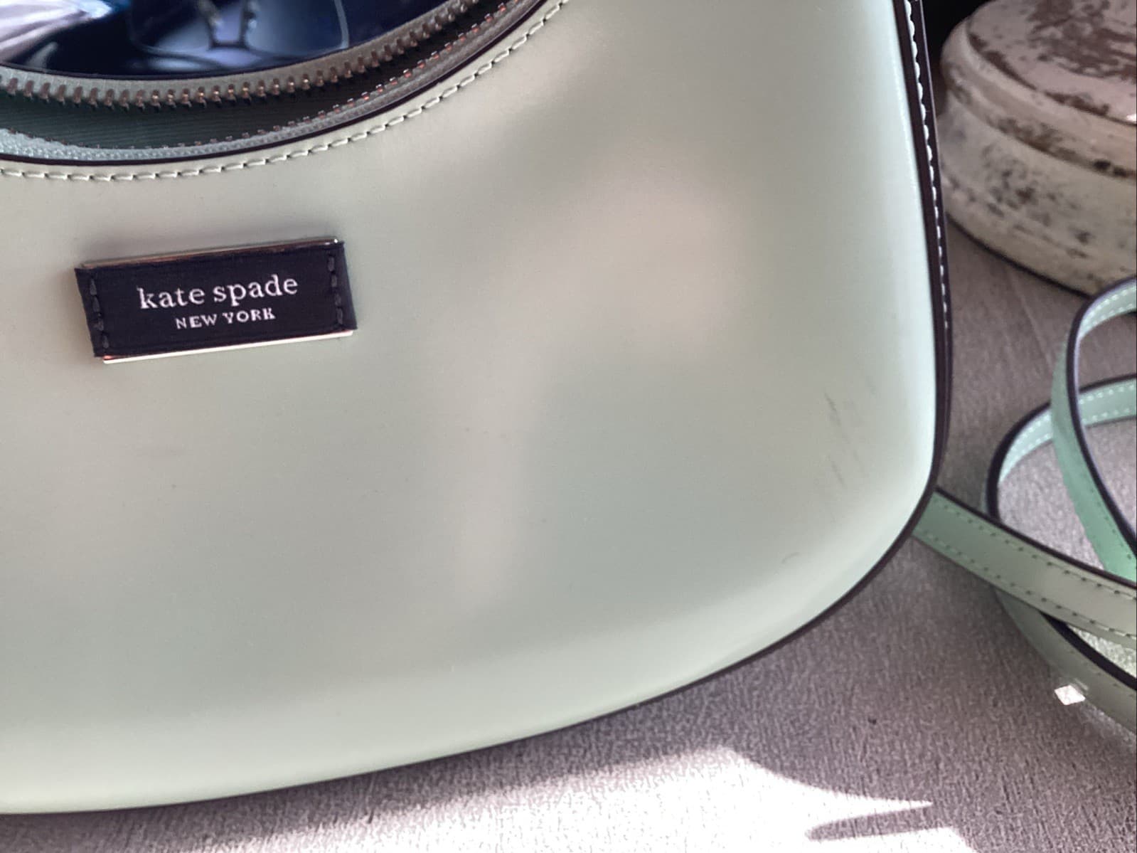 Kate Spade Sam Icon Small Convertible Crossbody Pistachio Cream NEW thumbnail 6