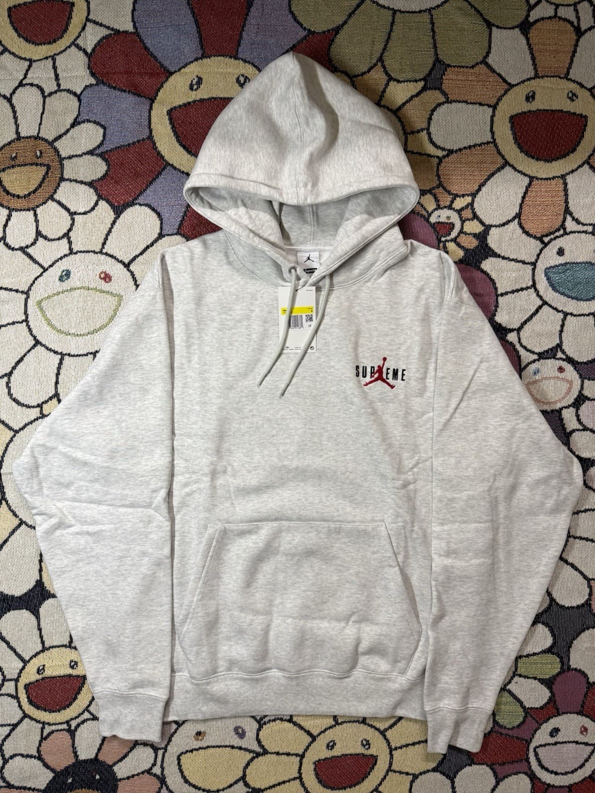 Supreme x Jordan Hoodie Sweatshirt Ash Grey Jacket 24FW HF0836-051 | FREE SHIP