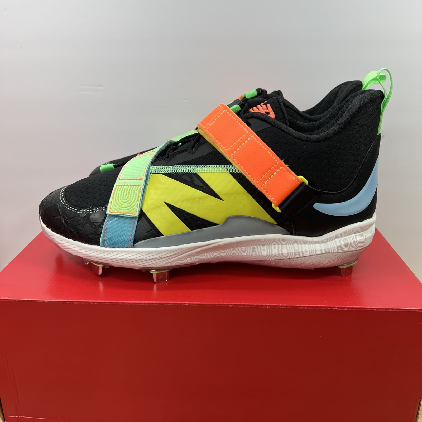 New Balance Baseball Cleat Men’s 12  FuelCell Lindor 2 Metal Neon LMLINDK2