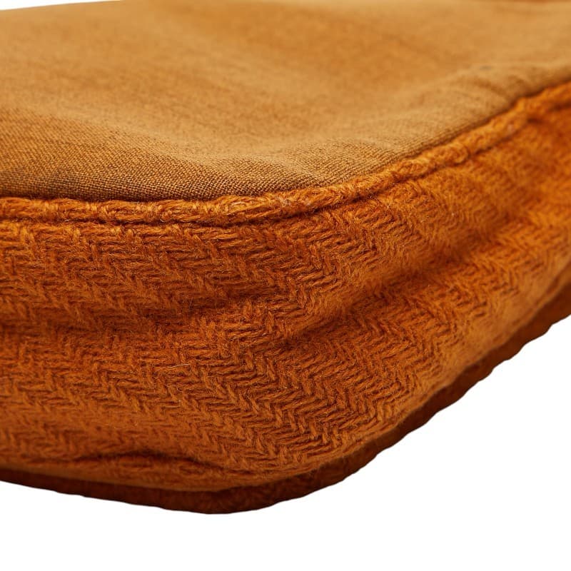 Prada B9475 Brown Wool Haircalf Shoulder Bag Vintage Authentic thumbnail 6