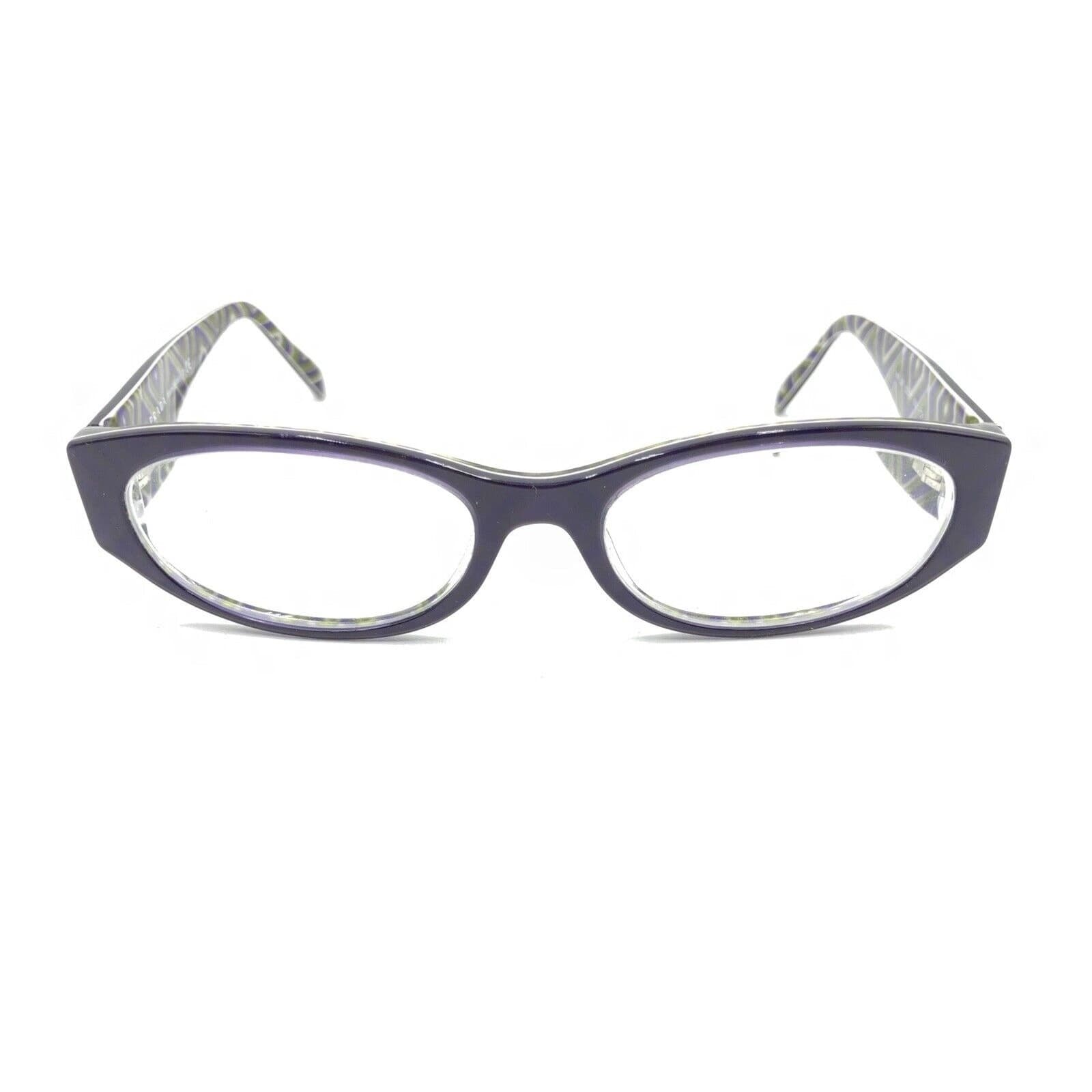Prada VPR 03P MAT-1O1 Purple Oval Eyeglasses Frames 53-17 140 Italy Designer thumbnail 6