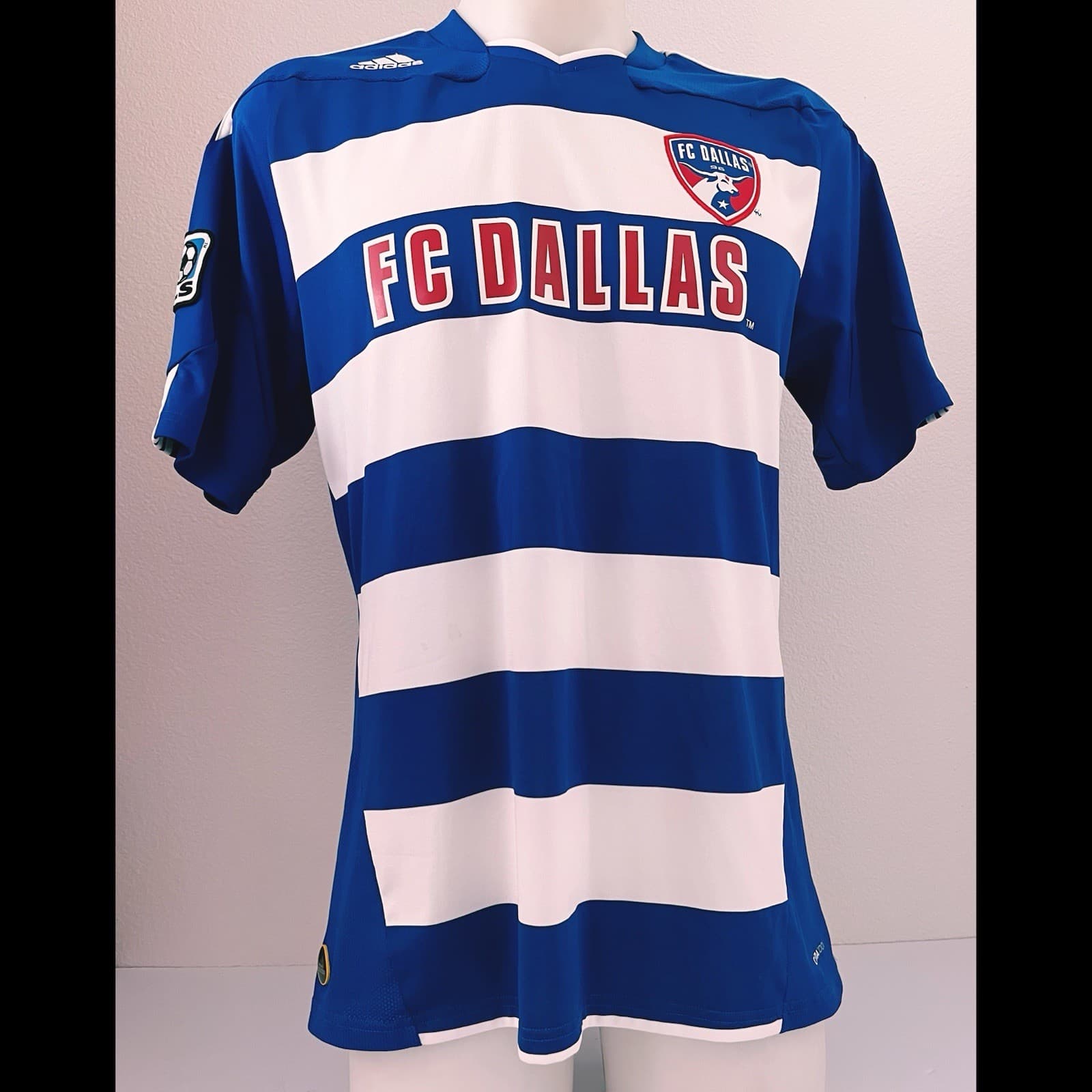 FC Dallas Soccer Jersey Shirt MLS Adidas ClimaCool #1 Hartman Mens Large Blue