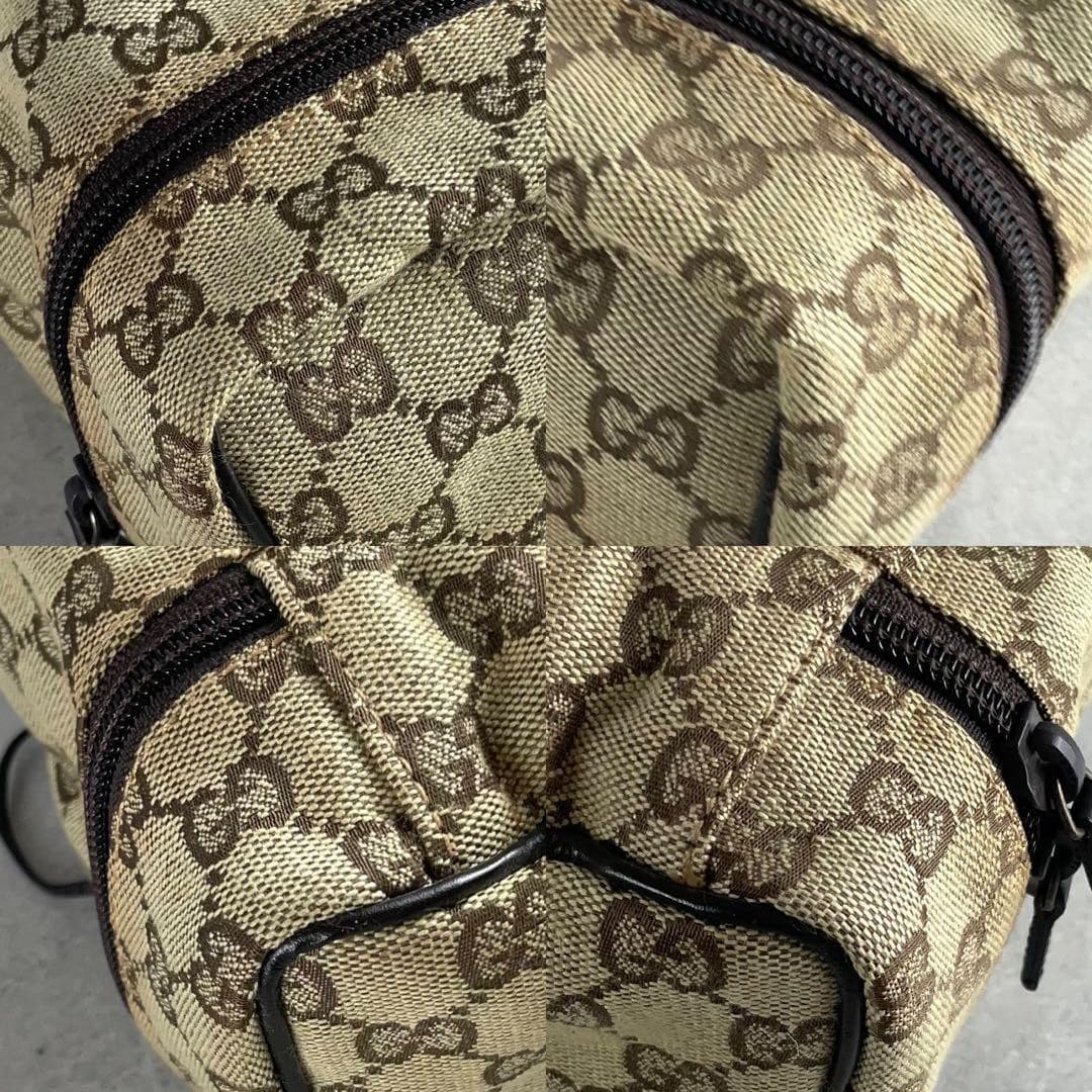 GUCCI GG Drawstring Handbag Pouch Accessory Canvas Beige Logo From Japan Women thumbnail 7