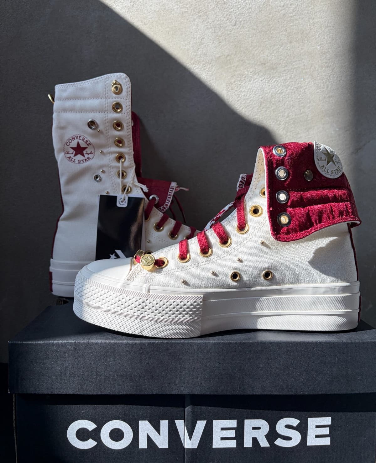 Converse Chuck Taylor All Star Fold Over Lift Platform Lifestyle Shoes A19074C