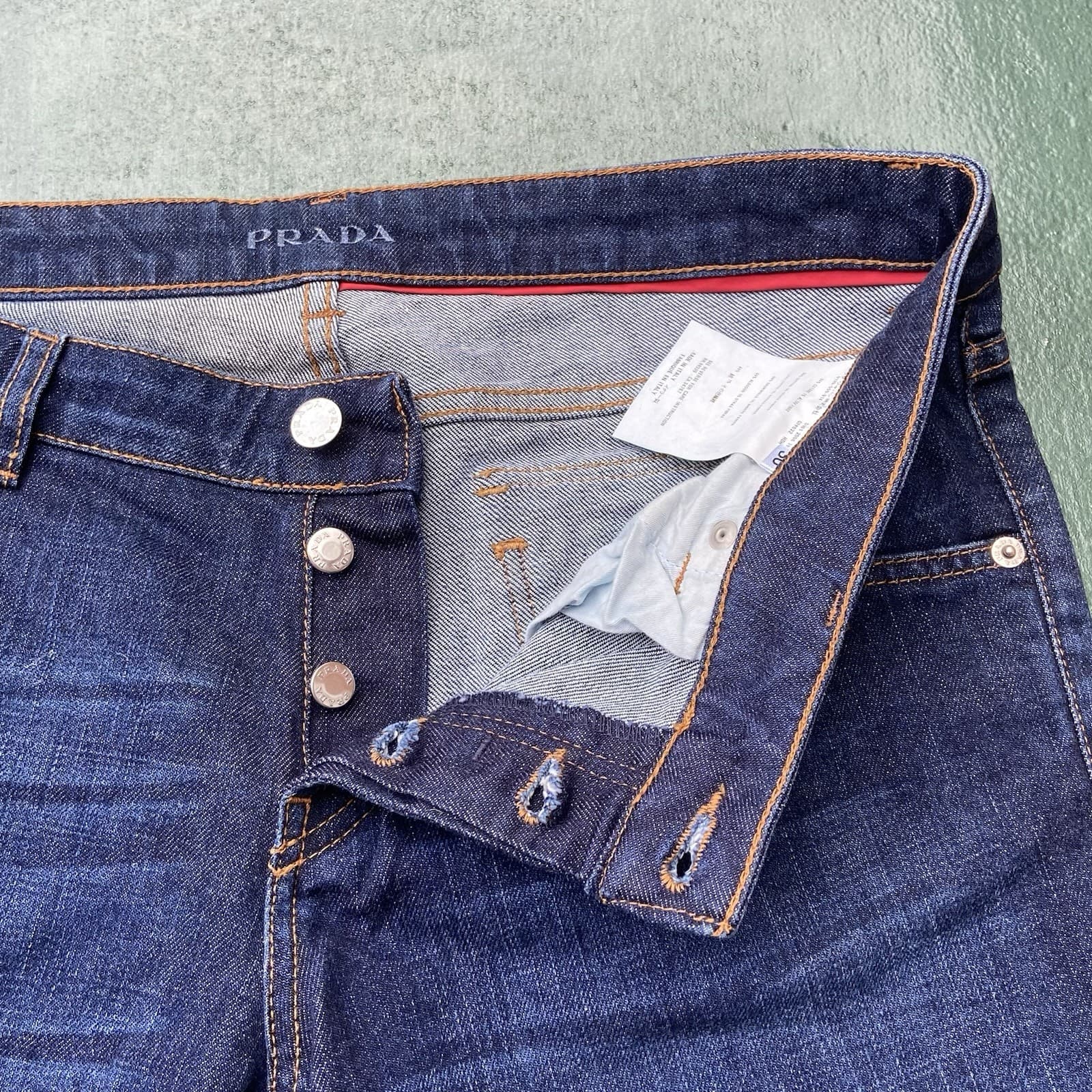 Vintage Prada Jeans Women’s Size 30 Straight Pedal Pusher Calf Zip Cropped Italy thumbnail 14