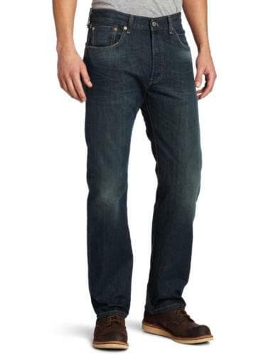 NEW LEVI'S STRAUSS 501 MEN'S PREMIUM STRAIGHT LEG JEANS BUTTON FLY 501-0990