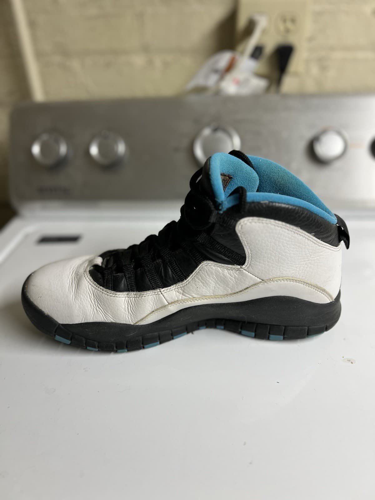 Jordan 10 Retro Powder Blue 2014 White Black Men’s With Original Box, Size 12 thumbnail 5