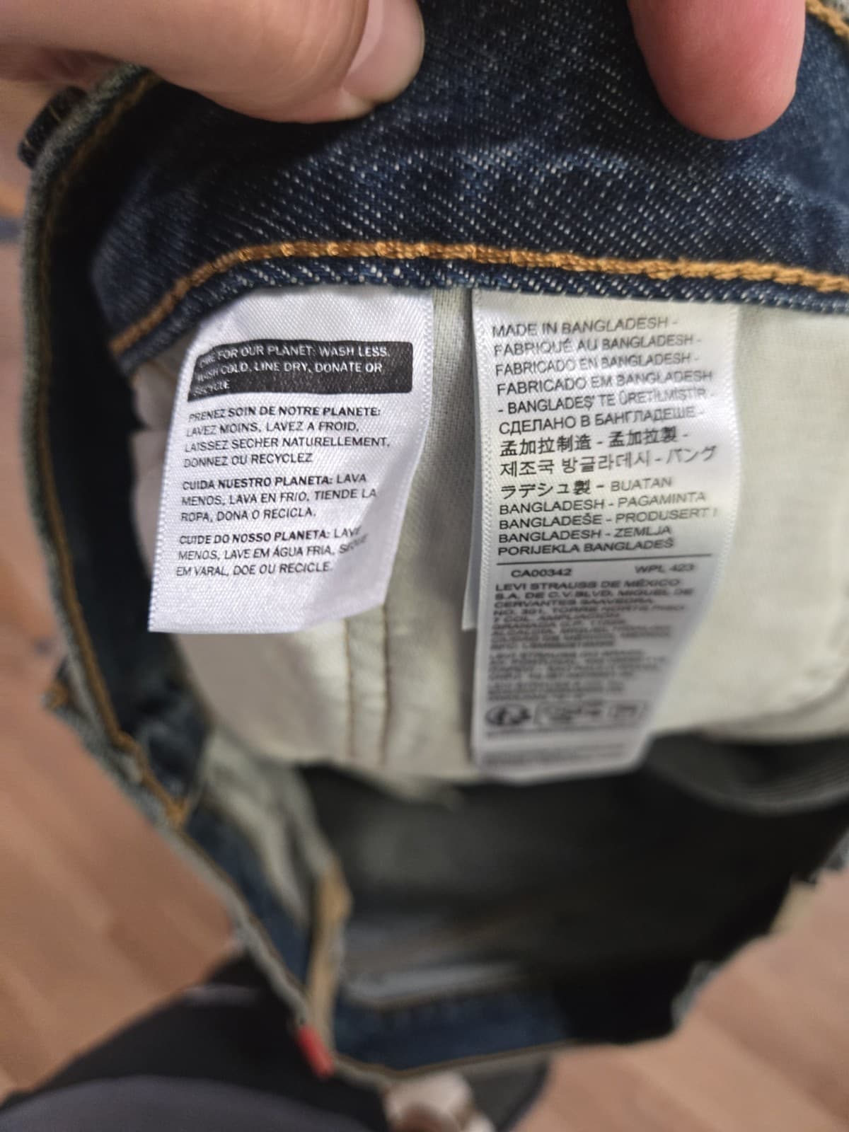 Levi's 469 Jean Shorts Mens 44 Blue Loose Sits Below ur Waist , 12" Inseam  thumbnail 11