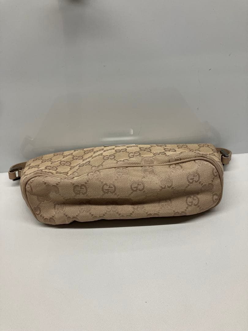GUCCI GG Mini Handbag Accessory Pouch Canvas Beige Brown C0201 Logo From Japan thumbnail 19