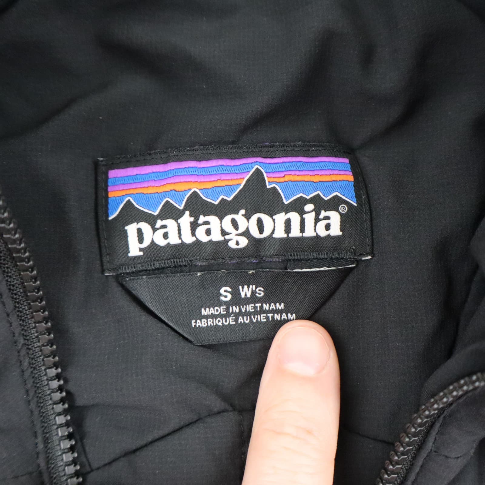 Patagonia Nano-Air Hoody Jacket Womens Small Black Insulated Stretch Puffer Coat thumbnail 8