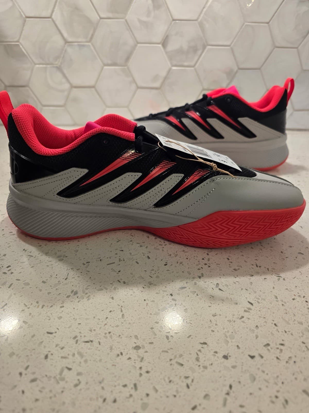 Adidas Dame Certified 3 Basketball Sneaker Sz 9 Low Black Gray & Neon NEW Box